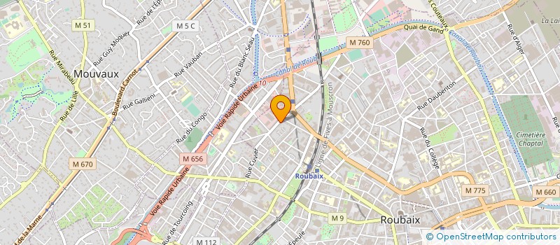 localisation de l'entreprise SYND COPRO IND. GRATTEPANCHE JEAN à ROUBAIX