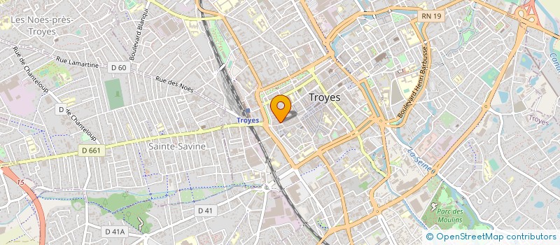 localisation de l'entreprise SYND COPRO JAILLANT DESCHAINETS  TROYES