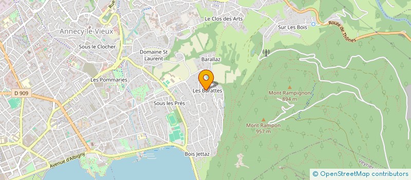 localisation de l'entreprise SYND COPRO JARDINS D ARCANA  ANNECY