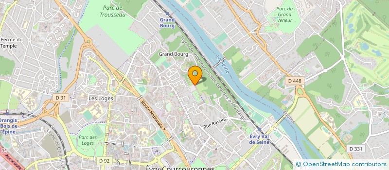 localisation de l'entreprise SYND COPRO JEAN FLICHER  EVRY-COURCOURONNES