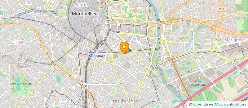 localisation de l'entreprise SYND COPRO L'AIGUERELLE  MONTPELLIER