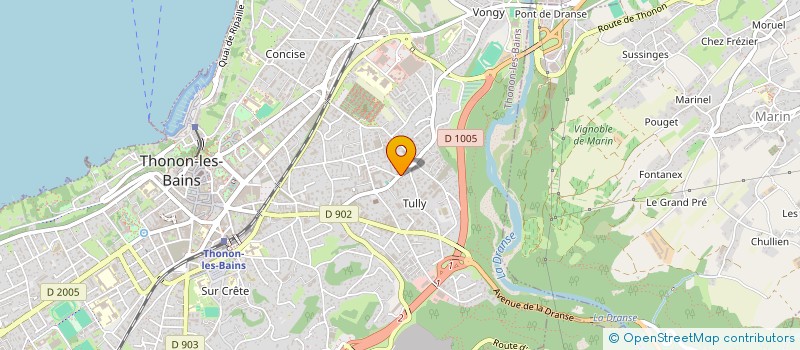 localisation de l'entreprise SYND COPRO L AMARYLLIS C  THONON-LES-BAINS