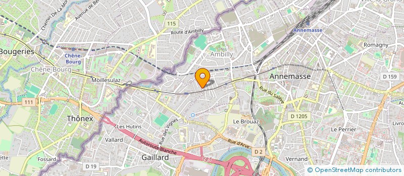 localisation de l'entreprise SYND COPRO L'AURORE  GAILLARD