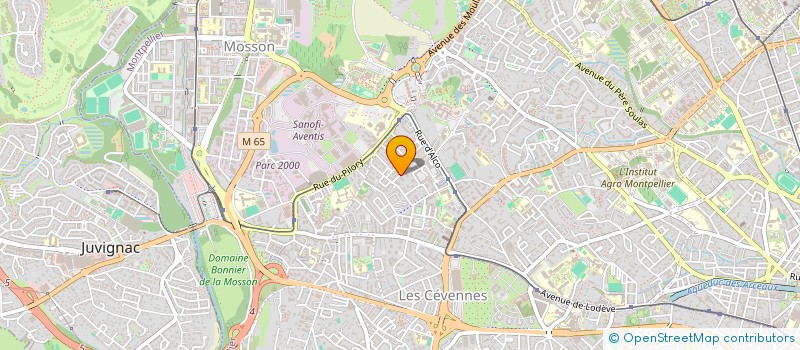 localisation de l'entreprise SYND COPRO L ECRIN à MONTPELLIER