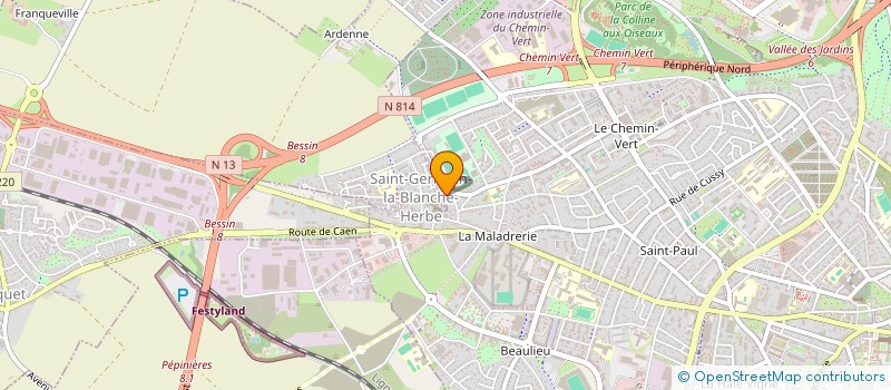 localisation de l'entreprise SYND COPRO LA BLANCHE HERBE à CAEN