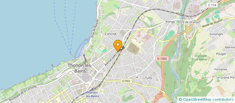 localisation de l'entreprise SYND COPRO LA CADENELLE à THONON-LES-BAINS