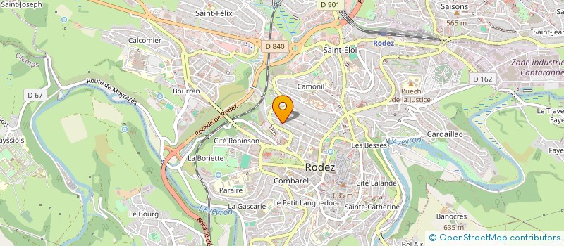 localisation de l'entreprise SYND COPRO LA CERISAIE  RODEZ