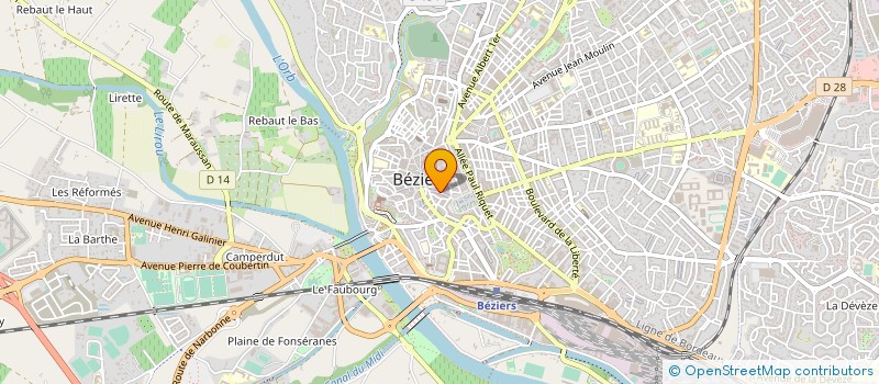 localisation de l'entreprise SYND COPRO LA CITADELLE  BEZIERS