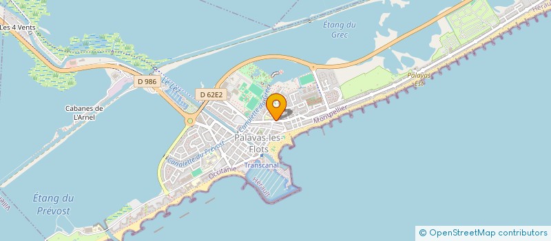 localisation de l'entreprise SYND COPRO LA COQUILLE 2 à PALAVAS-LES-FLOTS
