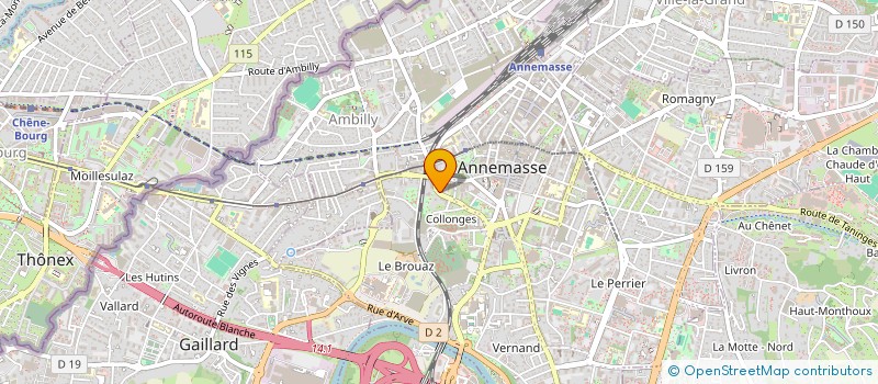 localisation de l'entreprise SYND COPRO LA CROISETTE  ANNEMASSE