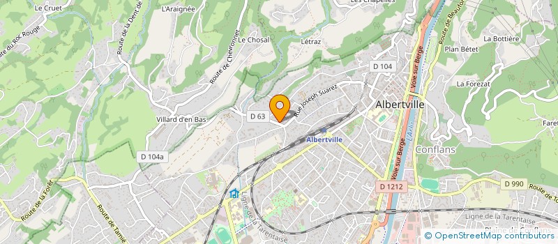 localisation de l'entreprise SYND COPRO LA CROIX DE L'ORME  ALBERTVILLE