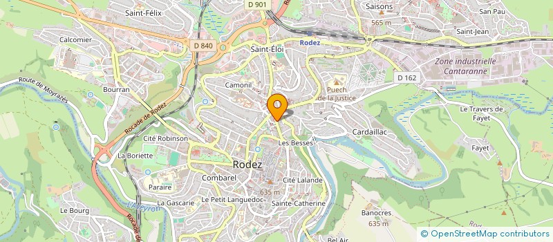 localisation de l'entreprise SYND COPRO LA FONTAINE  RODEZ