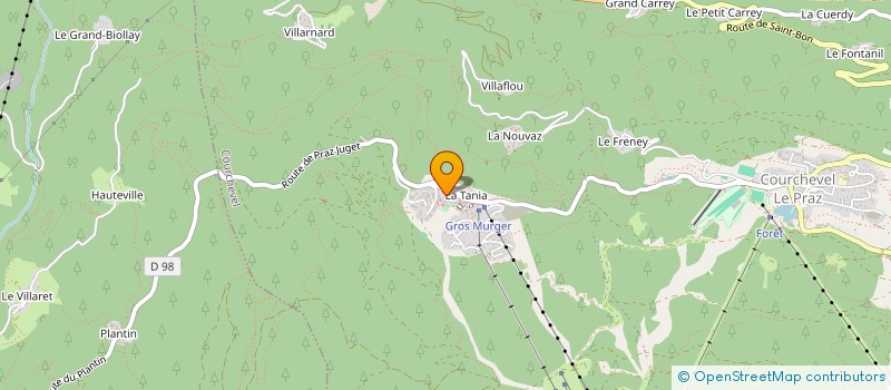 localisation de l'entreprise SYND COPRO LA LAUZIERE à COURCHEVEL