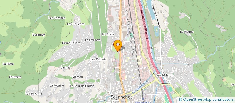 localisation de l'entreprise SYND COPRO LA POINTE D'AREU  SALLANCHES