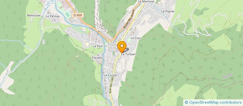 localisation de l'entreprise SYND COPRO LA RESIDENCE DU PARC  THONES