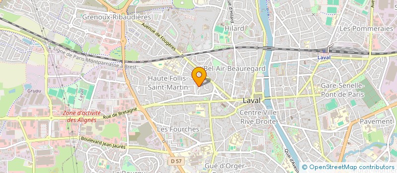 localisation de l'entreprise SYND COPRO LA ROSERAIE à LAVAL
