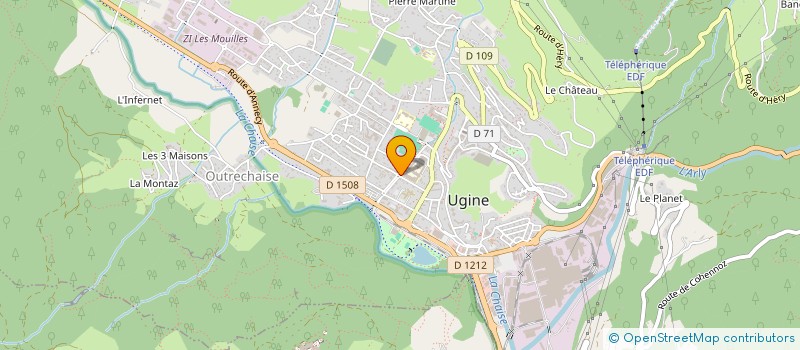 localisation de l'entreprise SYND COPRO LA TOURNETTE  UGINE