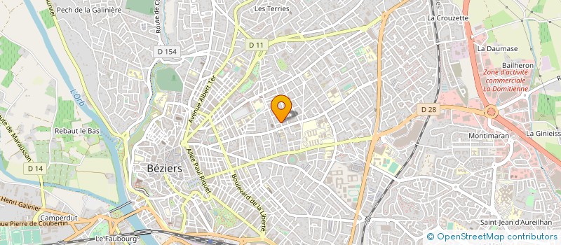 localisation de l'entreprise SYND COPRO LAFAYETTE  BEZIERS