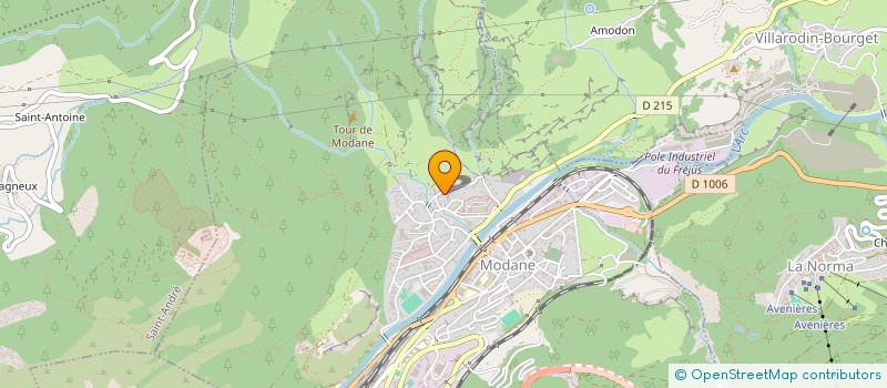 localisation de l'entreprise SYND COPRO LE BELLEVUE  MODANE