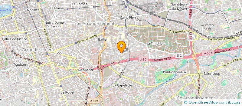 localisation de l'entreprise SYND COPRO LE BELVEDERE à MARSEILLE