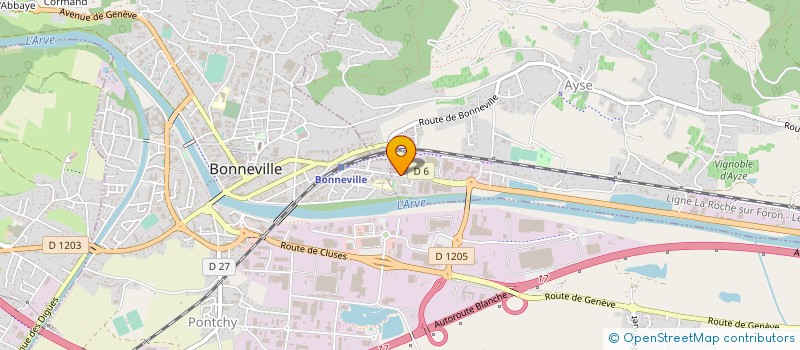 localisation de l'entreprise SYND COPRO LE CENTRE COMMERCIAL  BONNEVILLE