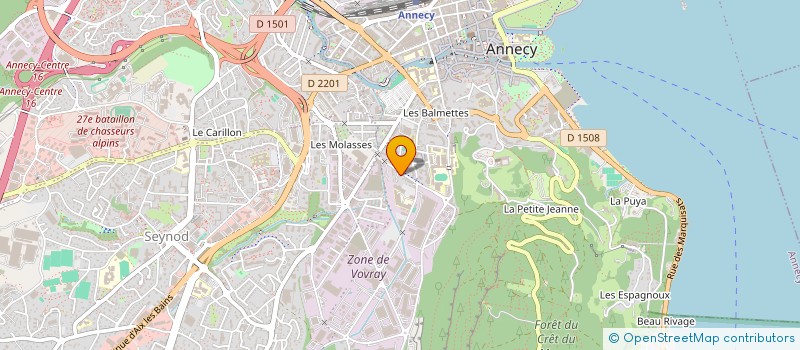 localisation de l'entreprise SYND COPRO LE CLOS LAMARTINE  ANNECY