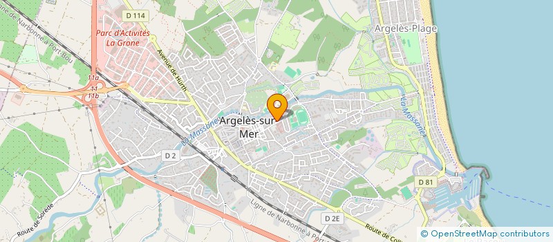 localisation de l'entreprise SYND COPRO LE COLLEGE  ARGELES-SUR-MER