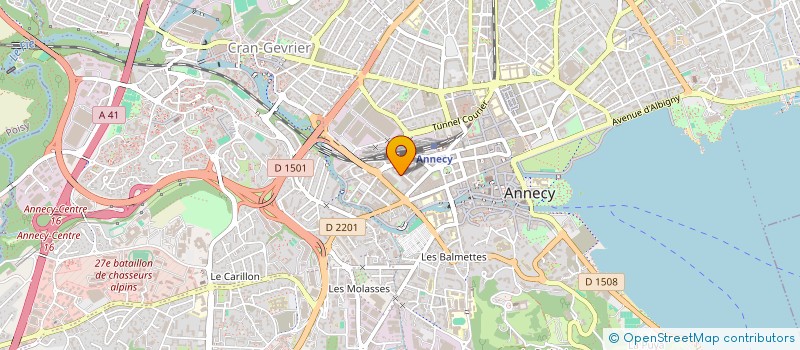 localisation de l'entreprise SYND COPRO LE CONTINENTAL DEUX  ANNECY