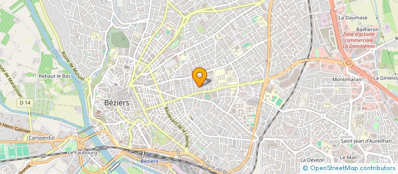 localisation de l'entreprise SYND COPRO LE FAIDHERBE 1  BEZIERS