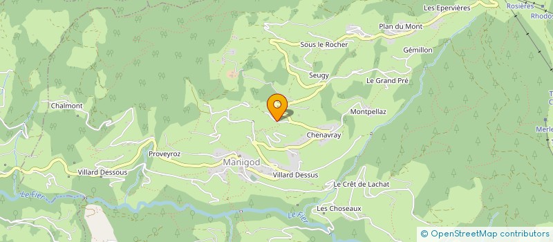 localisation de l'entreprise SYND COPRO LE FOURNIL  THONES