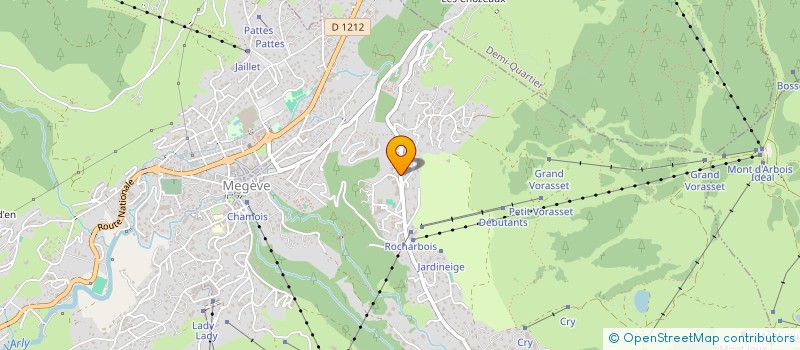 localisation de l'entreprise SYND COPRO LE GOLF BLANC  MEGEVE