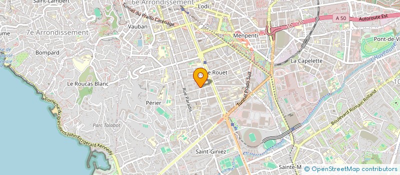localisation de l'entreprise SYND COPRO LE GUYENNE à MARSEILLE