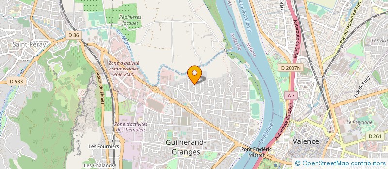 localisation de l'entreprise SYND COPRO LE LAFAYETTE  GUILHERAND-GRANGES