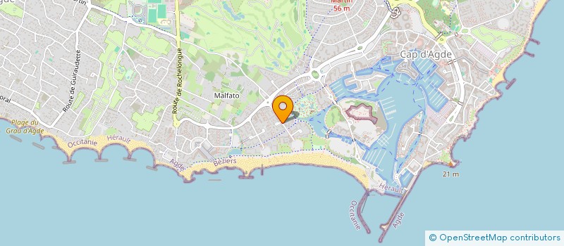 localisation de l'entreprise SYND COPRO LE LAGON BLEU  AGDE