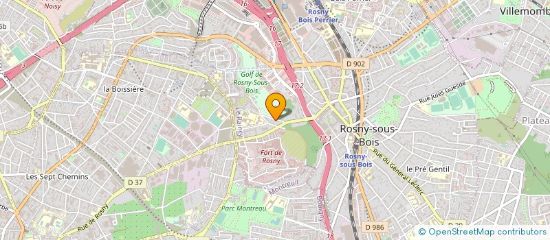 localisation de l'entreprise SYND COPRO LE LAPALATINO à ROSNY-SOUS-BOIS