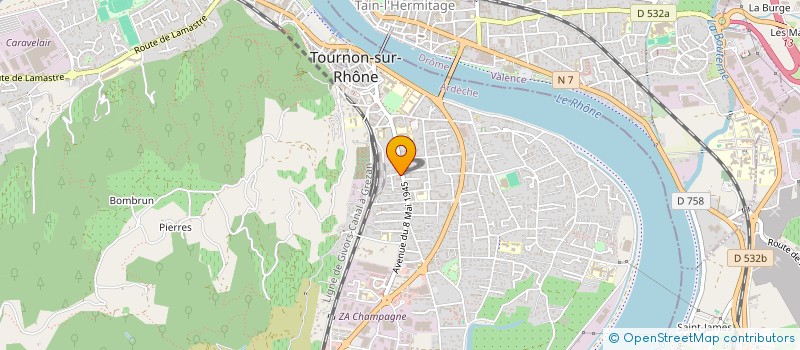 localisation de l'entreprise SYND COPRO LE PARC à TOURNON-SUR-RHONE