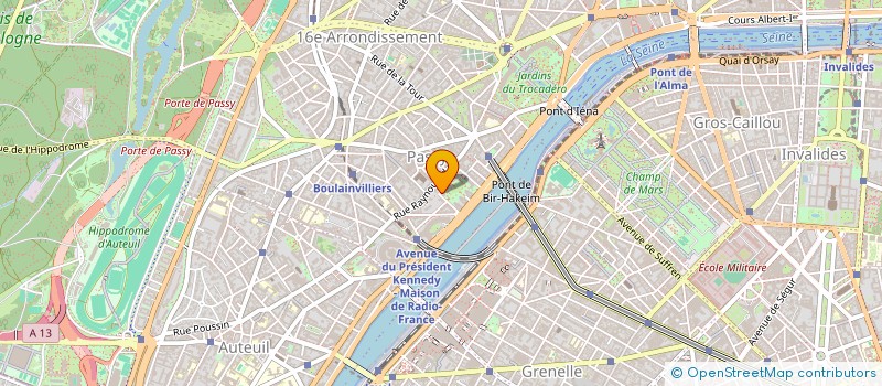 localisation de l'entreprise SYND COPRO LE PARC DE PASSY  PARIS