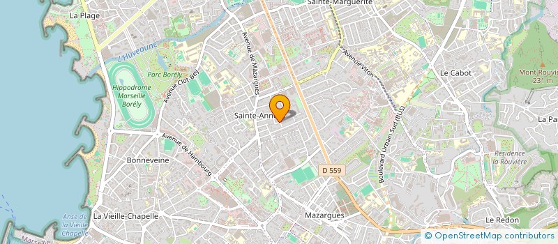 localisation de l'entreprise SYND COPRO LE PARC SAINTE ANNE à MARSEILLE