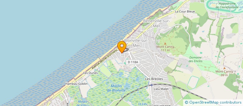 localisation de l'entreprise SYND COPRO LE RACING DEUX  BLONVILLE-SUR-MER