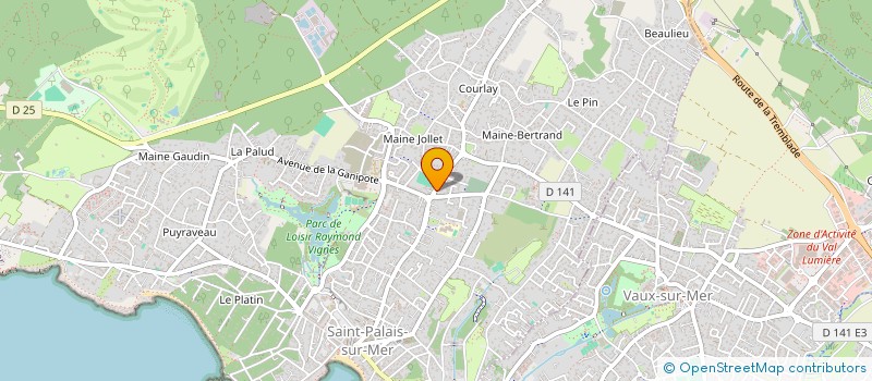 localisation de l'entreprise SYND COPRO LE RAYON D'OR  SAINT-PALAIS-SUR-MER