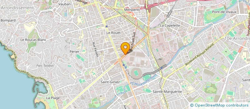 localisation de l'entreprise SYND COPRO LE RIMBAUD à MARSEILLE