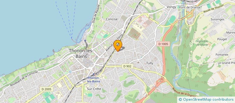localisation de l'entreprise SYND COPRO LE ROMAIN à THONON-LES-BAINS