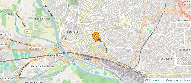 localisation de l'entreprise SYND COPRO LE RUY BLAS  BEZIERS