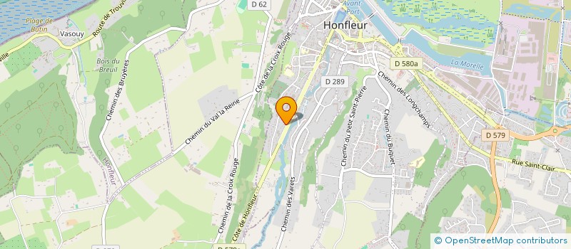 localisation de l'entreprise SYND COPRO LE VERT FEUILLAGE  HONFLEUR