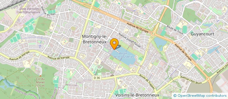 localisation de l'entreprise SYND COPRO LE VIADUC  MONTIGNY-LE-BRETONNEUX