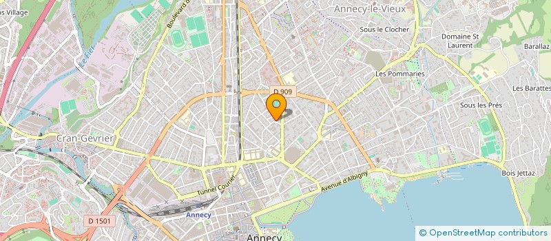 localisation de l'entreprise SYND COPRO LE VIVALDI  ANNECY