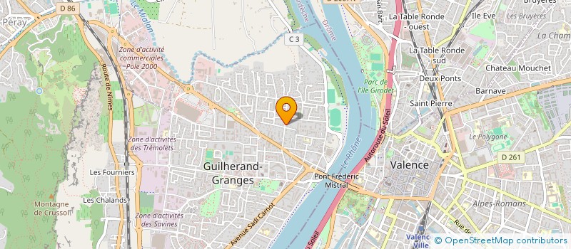 localisation de l'entreprise SYND COPRO LE VIVARAIS  GUILHERAND-GRANGES