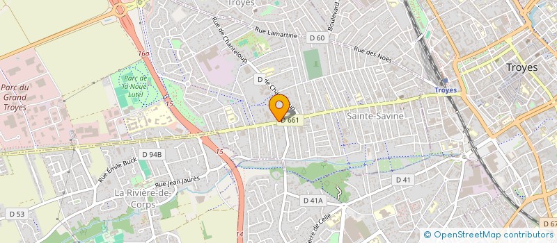 localisation de l'entreprise SYND COPRO LECLERC CHANTELOUP  SAINTE SAVINE