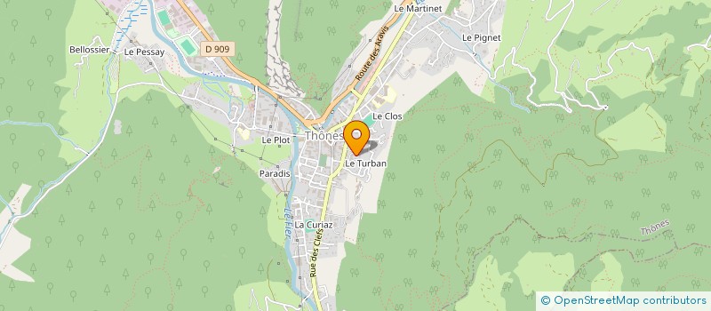 localisation de l'entreprise SYND COPRO LES 4 SAISONS BAT C ET D  THONES