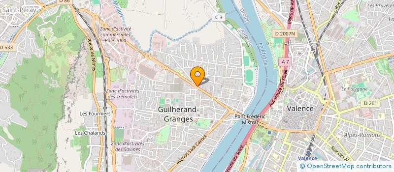 localisation de l'entreprise SYND COPRO LES ACACIAS  GUILHERAND-GRANGES